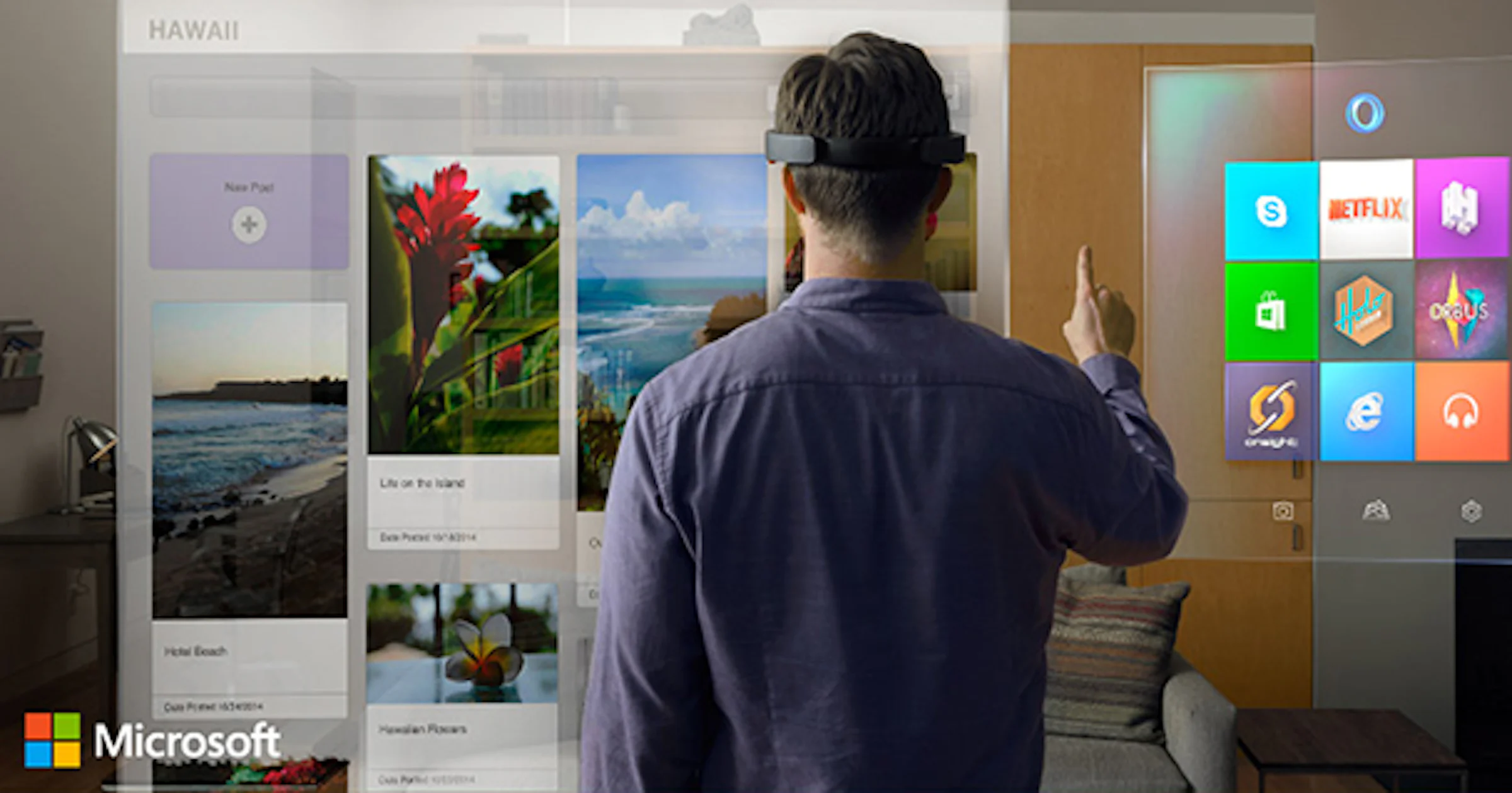 Microsoft toont holografische headset