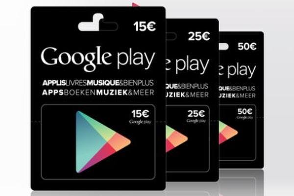 Cadeaukaart Google Play naar Nederland