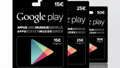 Cadeaukaart Google Play naar Nederland