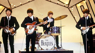 The Beatles in trek op Spotify