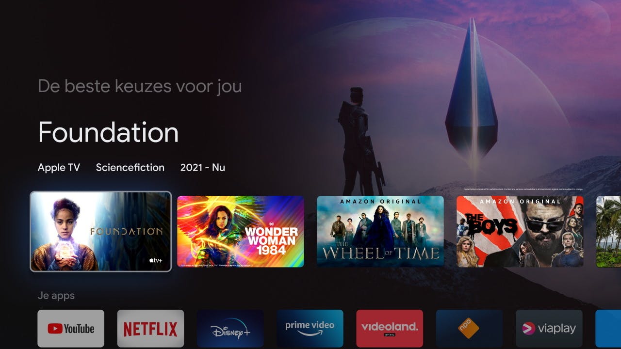 Een volwaardige smart-tv-interface.