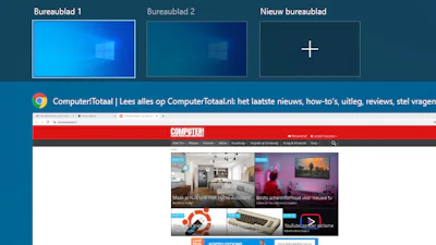 Meerdere bureaubladen in Windows 10 en 11