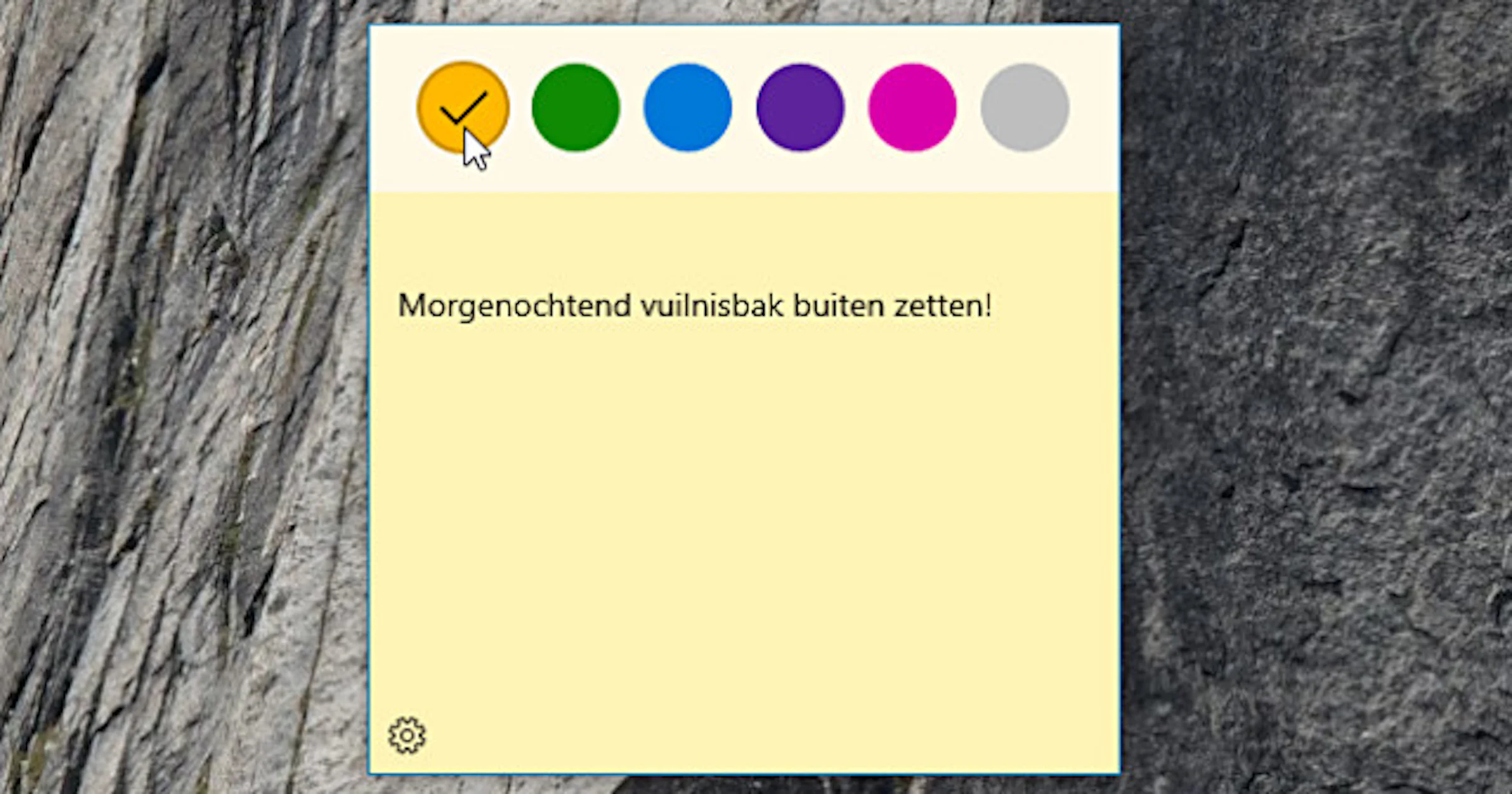 Notitieblaadjes op het bureaublad met Sticky Notes