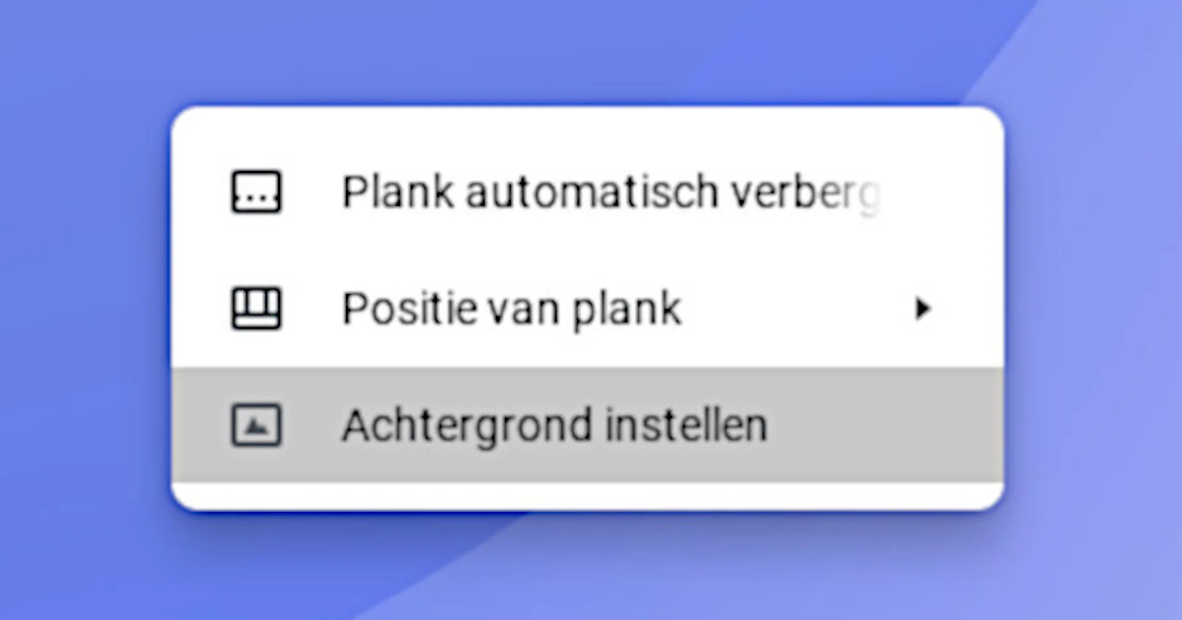 Bureaubladachtergrond en meer van je Chromebook wijzigen