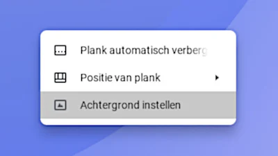 Bureaubladachtergrond en meer van je Chromebook wijzigen