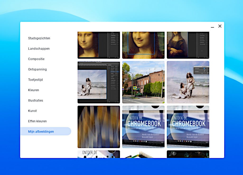 Ook een van je eigen foto´s gebruiken als bureaubladachtergrond voor je Chromebook is mogelijk.