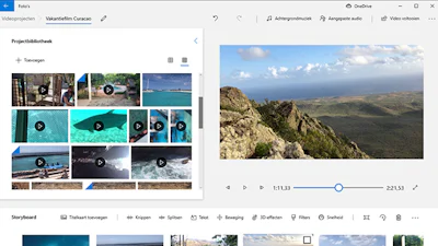 Gratis films monteren met Microsoft Foto's