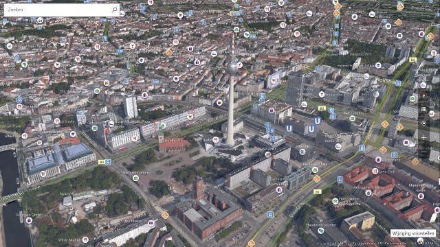 Samen met Windows 10 wordt standaard de app Kaarten geïnstalleerd.