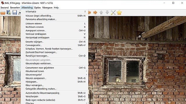 IrfanView: beter afbeeldingen openen in Windows 10