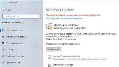 Windows 10 updates verwijderen