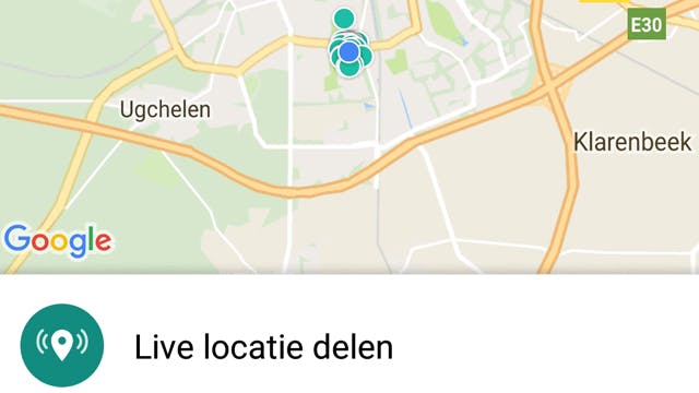 locatie live delen in whatsapp