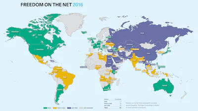 Meer dan de helft van alle internetgebruikers heeft last van censuur