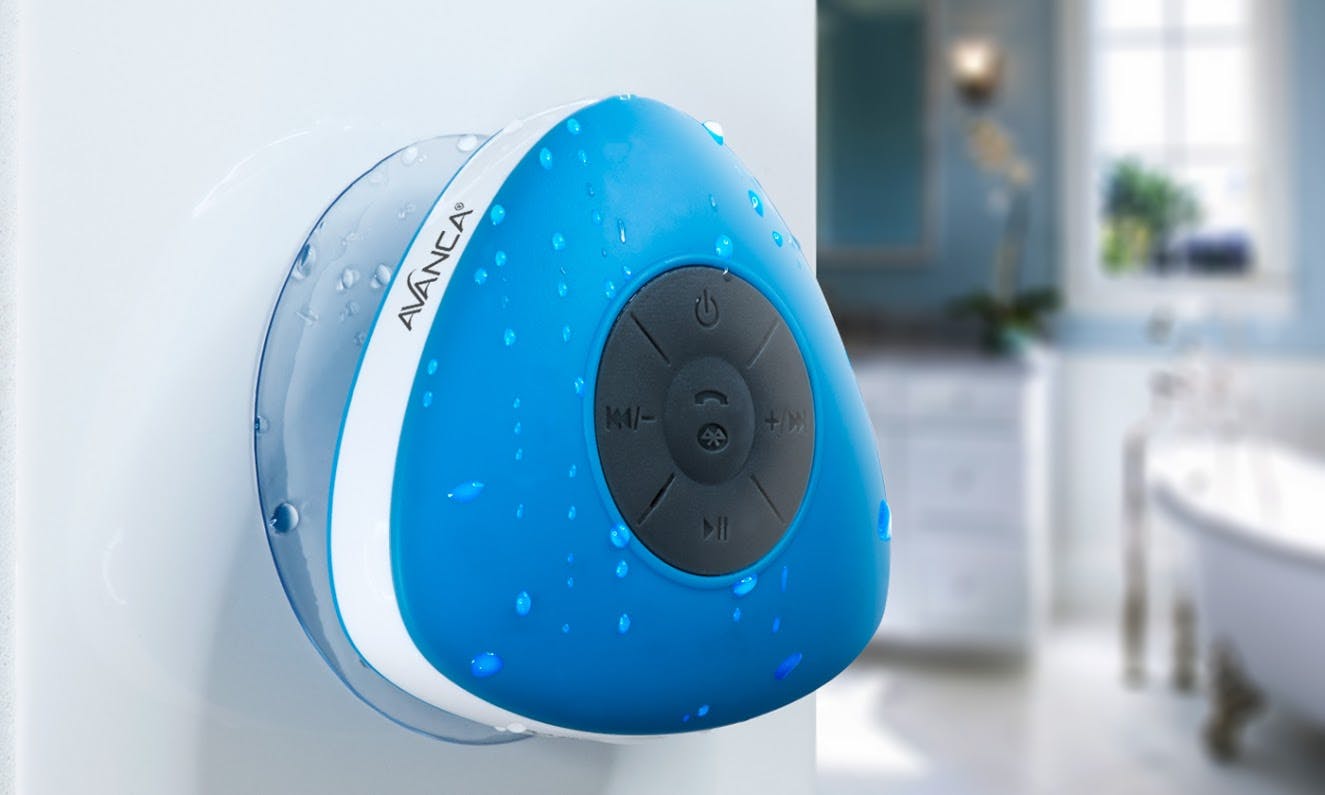 Luister muziek onder de douche met deze waterproof speaker