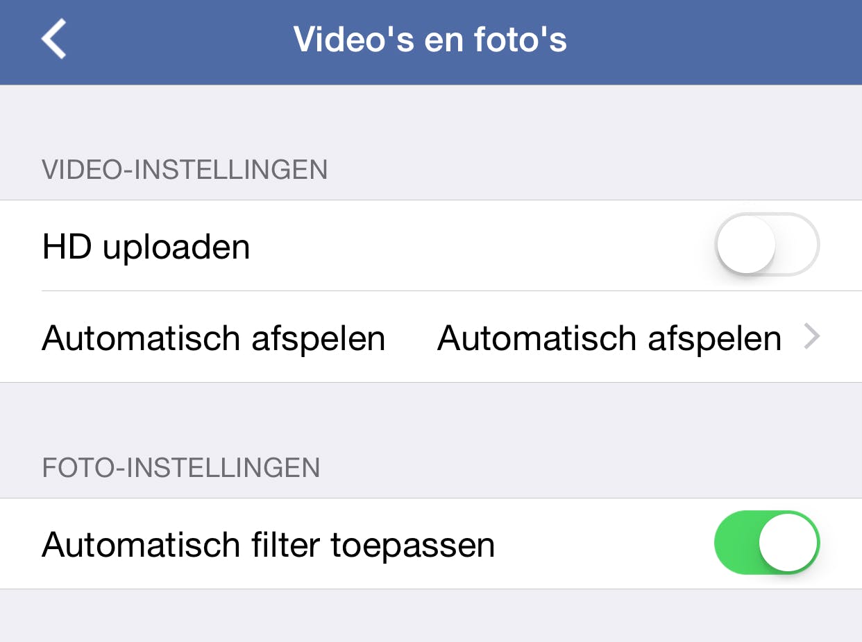 Automatisch afspelende video's op Facebook uitschakelen