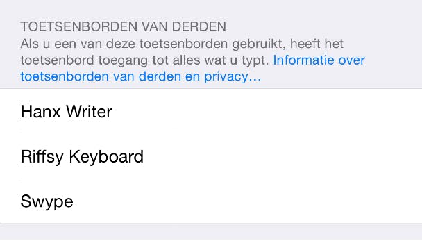 Een toetsenbord toevoegen op de iPhone en iPad