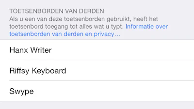Een toetsenbord toevoegen op de iPhone en iPad