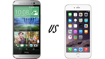 Apple iPhone 6 vs. HTC One M8