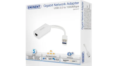 Eminent EM1017 USB 3.0 - Netwerkaansluiting via usb-poort