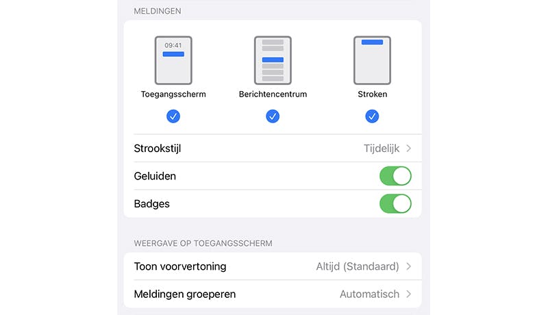 Wat mag er op het vergrendelscherm worden getoond?