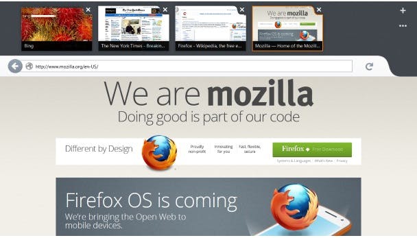 Geen FireFox-app voor Windows 8