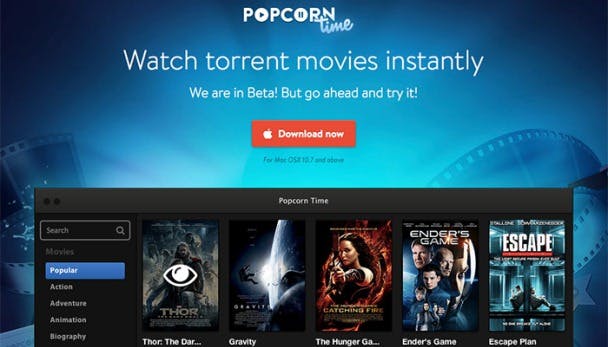 Popcorn Time: Gratis films streamen