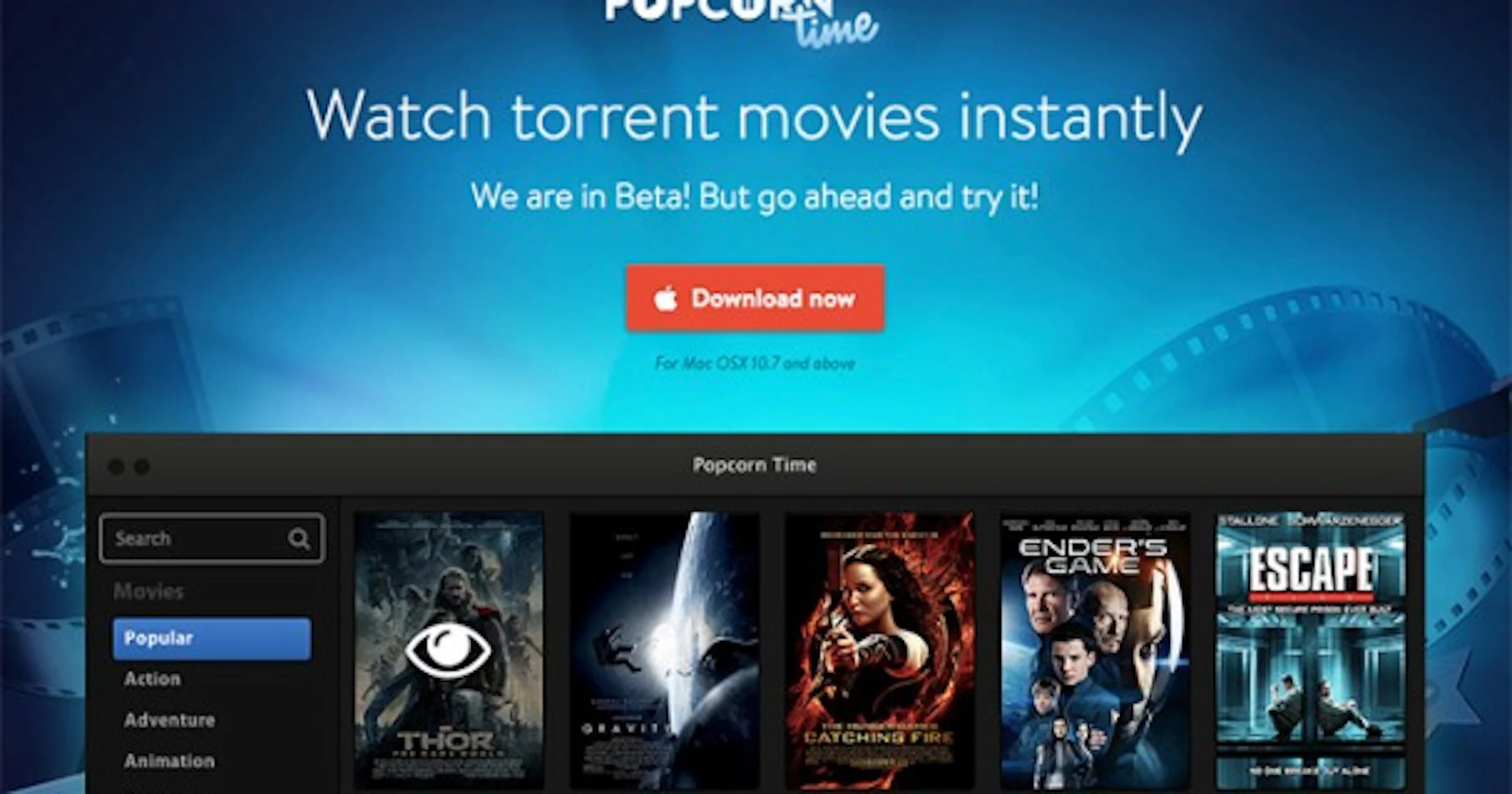 Popcorn Time: Gratis films streamen