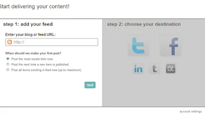 Automatisch twitteren met dlvr.it