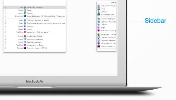 Snel bladeren tussen programmavensters in OS X
