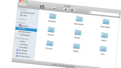 Een map maken van bestanden in Finder
