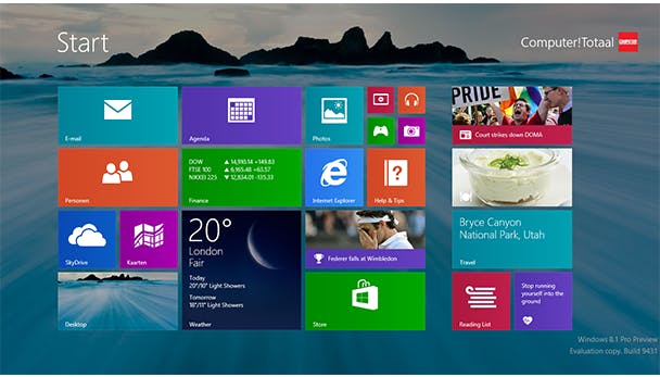 Microsoft lanceert Windows 8.1