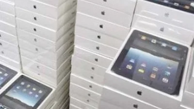 iPads en tv's uit failliete boedels in de veiling