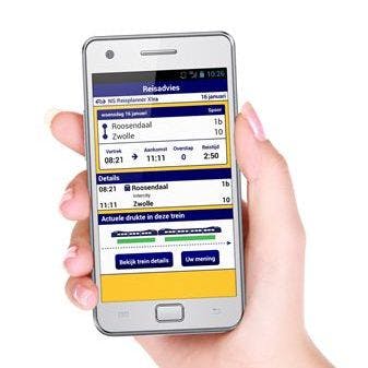 NS-app wijst reiziger naar rustige plek