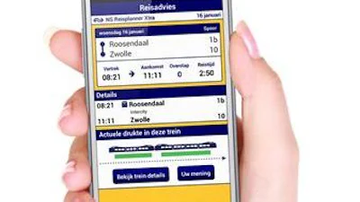 NS-app wijst reiziger naar rustige plek