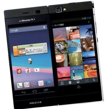 NEC onthult smartphone met twee beeldschermen