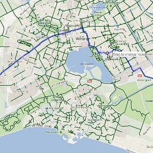 Google voegt fietsroutes toe aan Google Maps