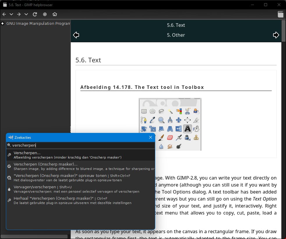 Het werkt sneller als je het hulpsysteem lokaal installeert.