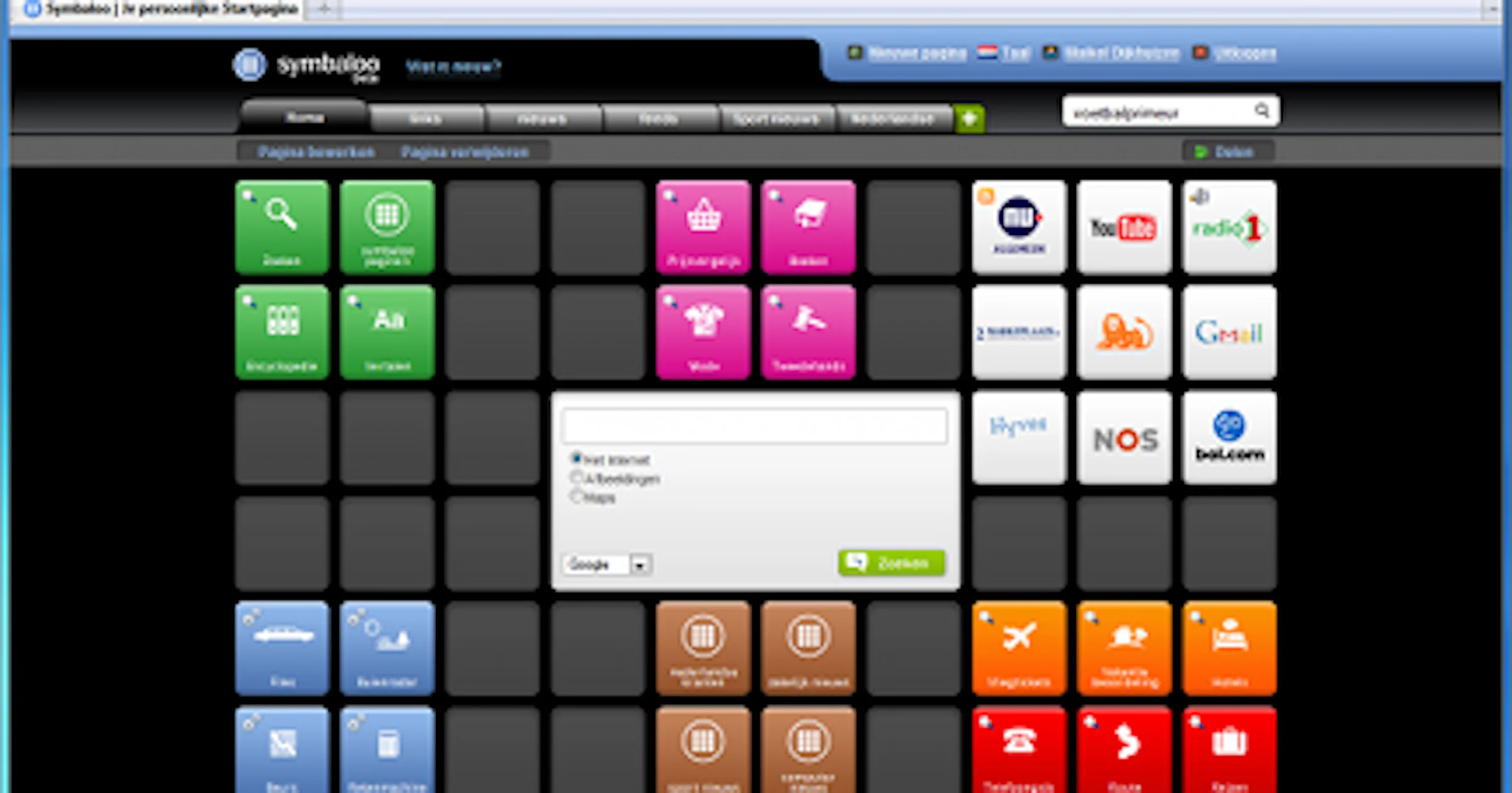 Al je favoriete sites binnen handbereik met Symbaloo