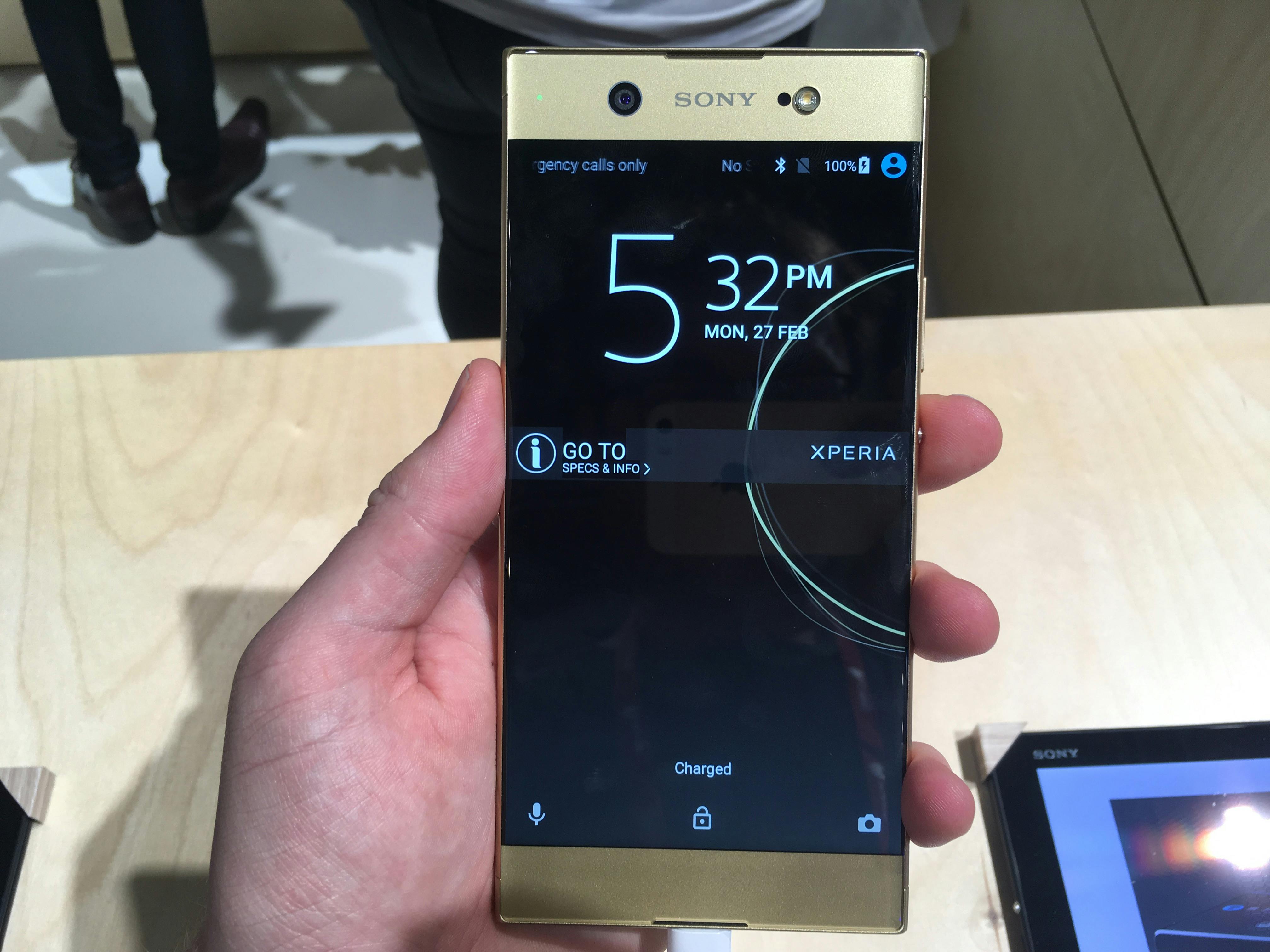 De Sony Xperia XZs mochten we wel even vasthouden.