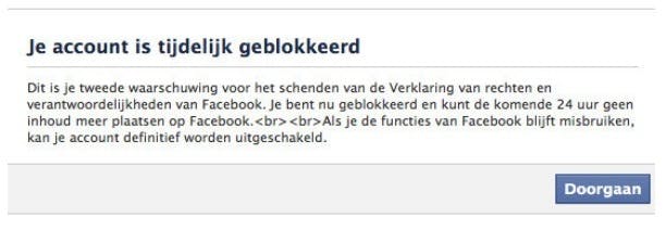 Facebook is een zelfstandig bedrijf, oftewel kan niet zomaar worden teruggeroepen wanneer je account is geblokkeerd.