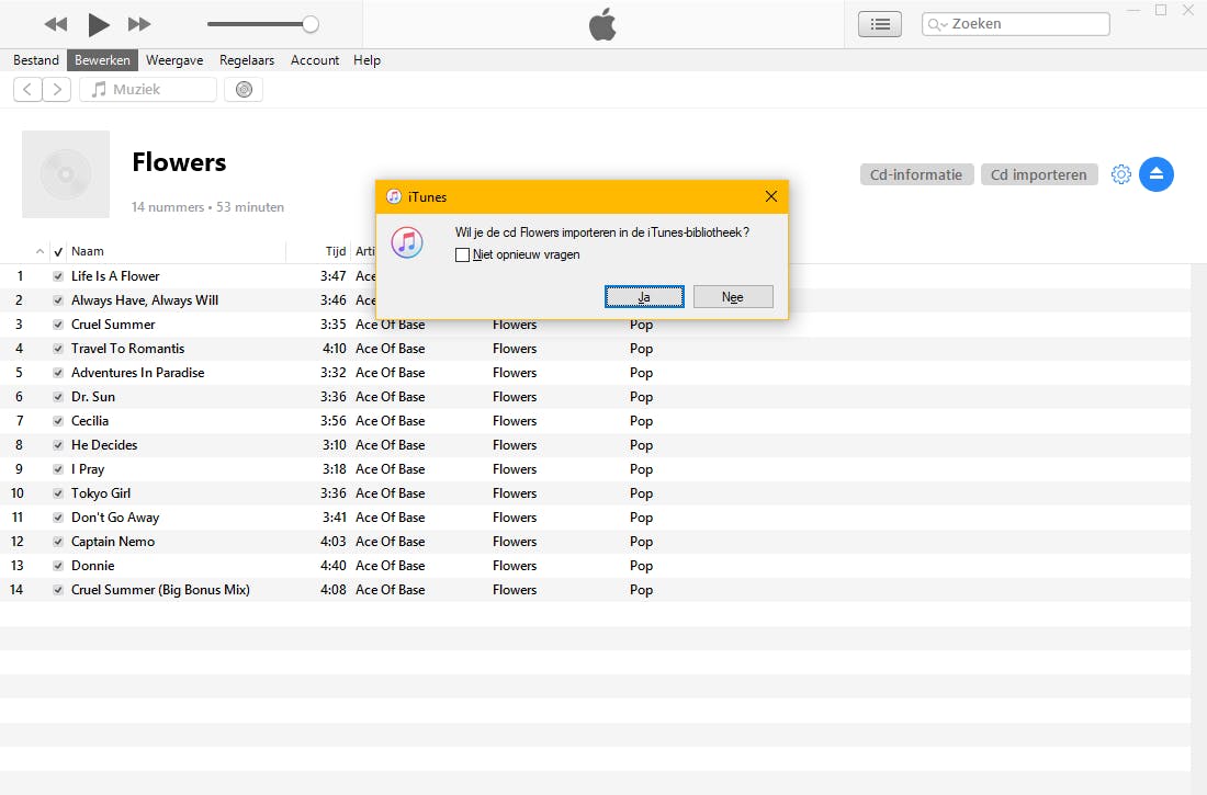 Tip 04 Plaats de cd en iTunes weet precies wat het moet doen.