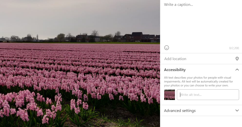 instagram-foto's vanaf je pc delen