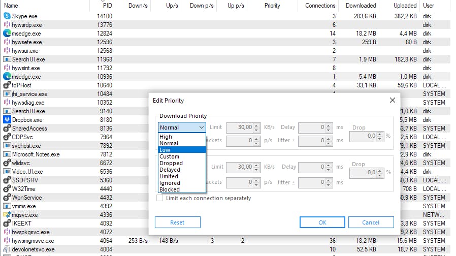 Bepaal zelf welke prioriteiten bepaalde processen krijgen.