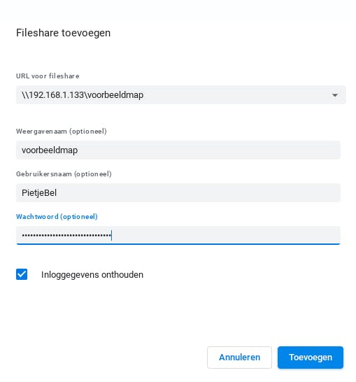 Zo maak je een gedeelde map van je NAS beschikbaar op je Chromebook.