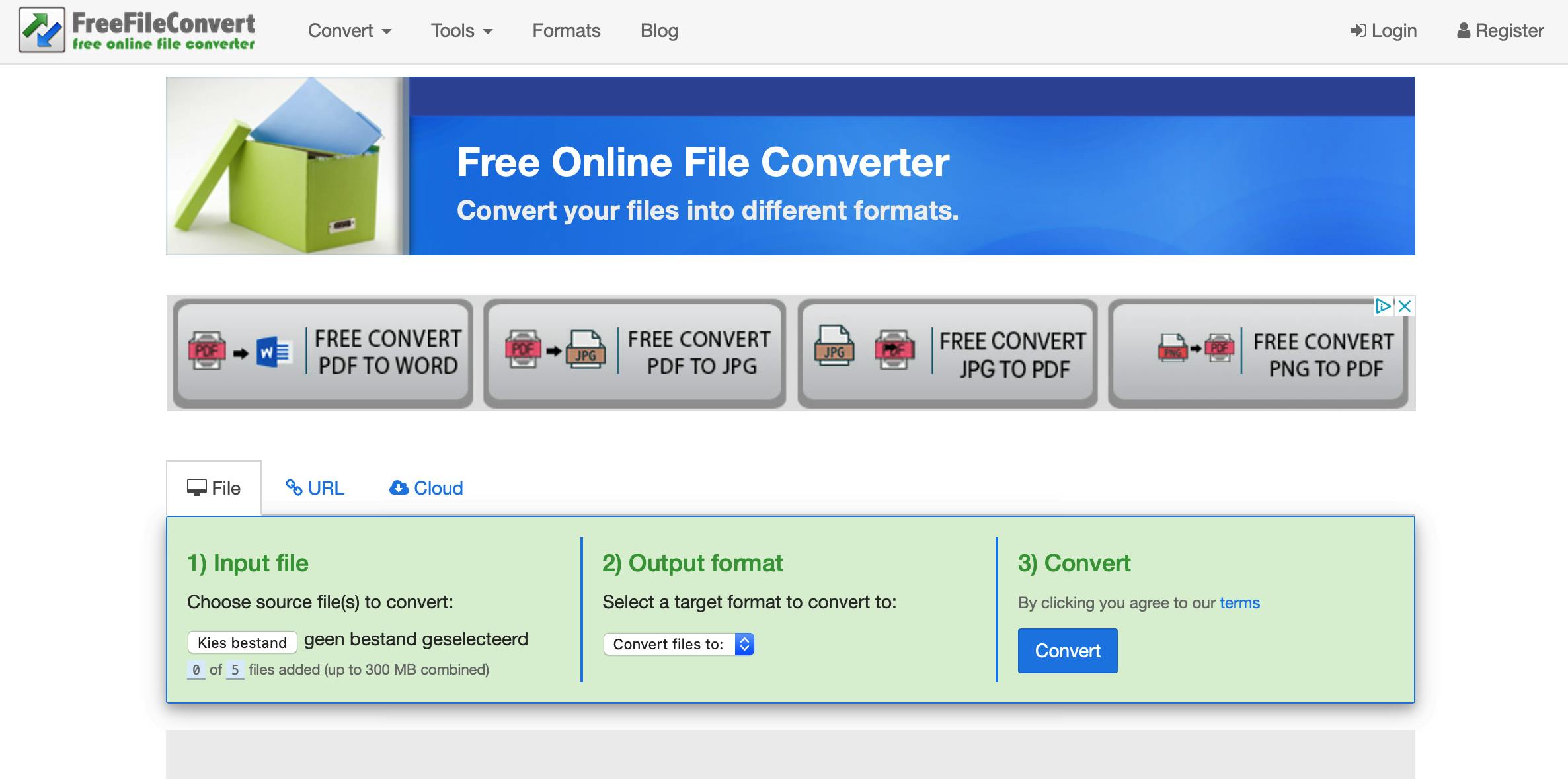 Ook FreeFileConvert heeft een ocr-module.