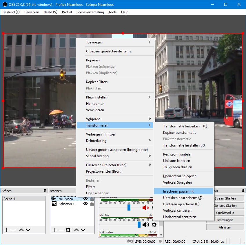 Desnoods zorg je er met een paar muisklikken voor dat je bron precies in het beeld past.