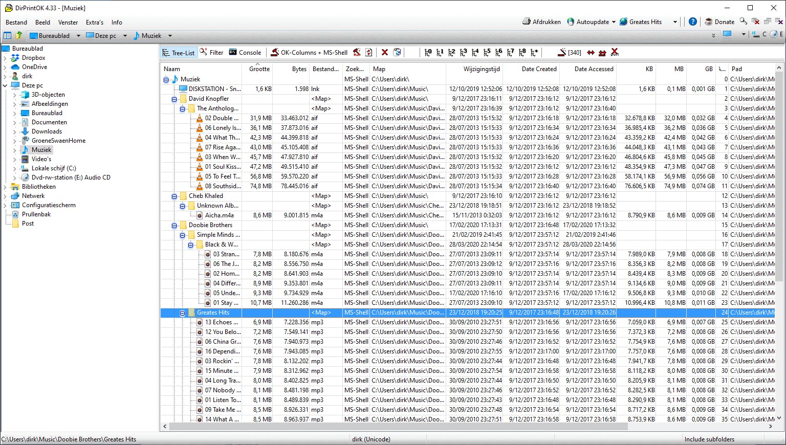 Het centrale vak doet dienst als filter.