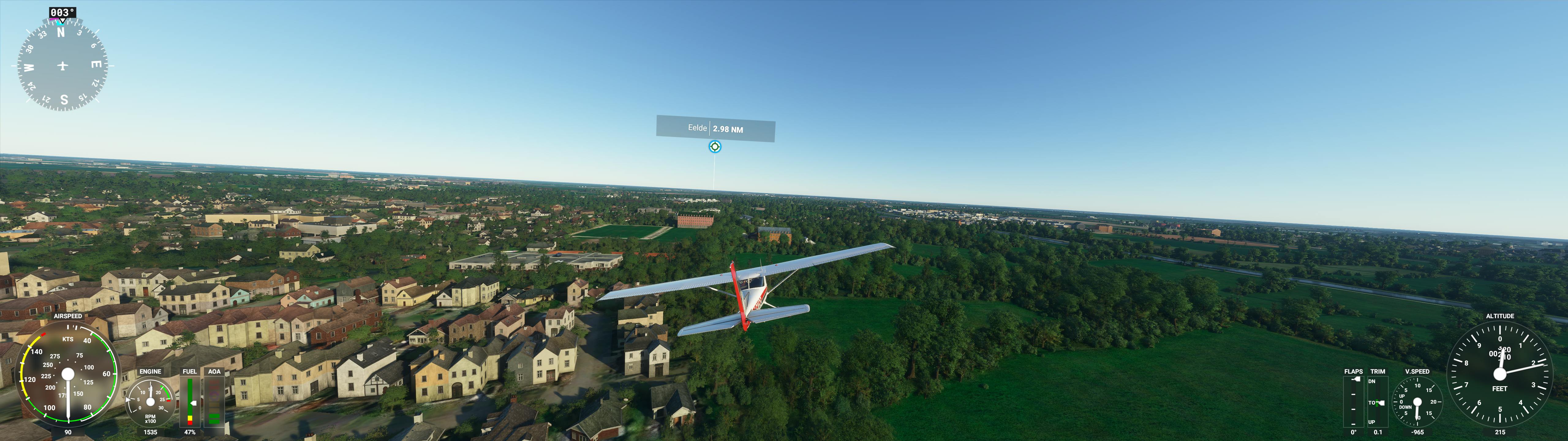 10 Door je te oriënteren aan de hand van wegen en dorpen kun je op zicht naar je eigen huis vliegen.