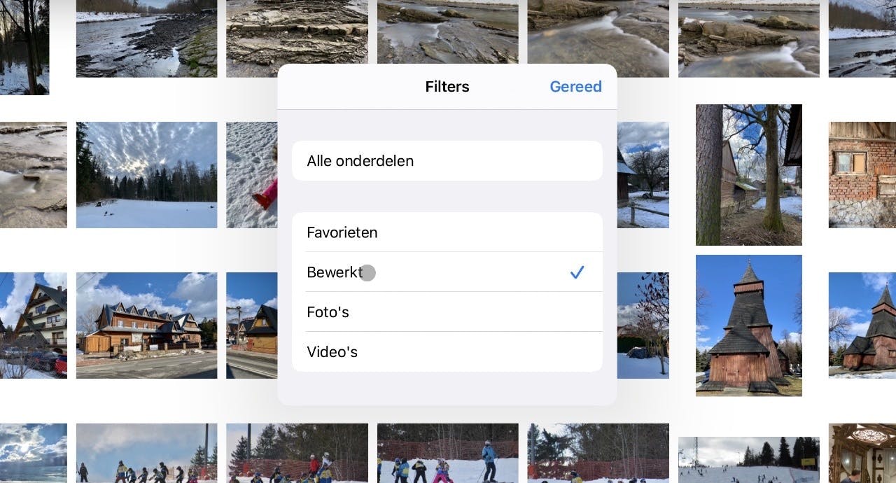 Een filter maakt een album - mogelijk - net wat overzichtelijker.