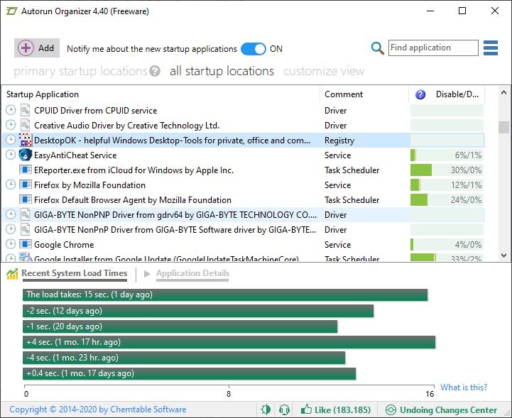 Tip 04 Autorun Organizer houdt zicht op alles wat tegelijk met Windows wordt opgestart.