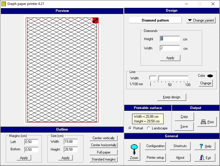Tip 06 Met Graph Paper Printer heb je allerlei specialistische voorgedrukte papiersoorten tot je beschikking.